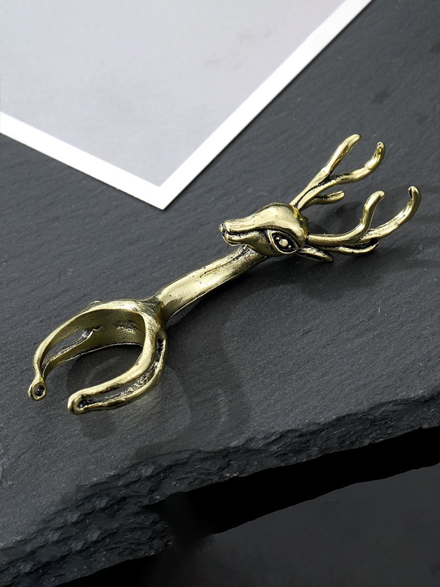 Deer Brass Cigarette Holder Ring Deer Brass Cigarette Holder Ring