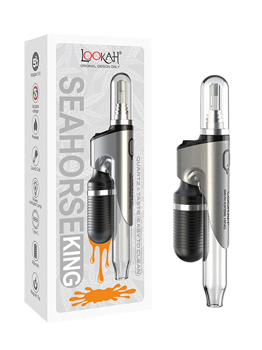 LOOKAH Seahorse King Electric Nectar Collector | Dab Pen & Wax Pen, Color: Green, 13 image LOOKAH Seahorse King Electric Nectar Collector | Dab Pen & Wax Pen, Color: Green, 13 image