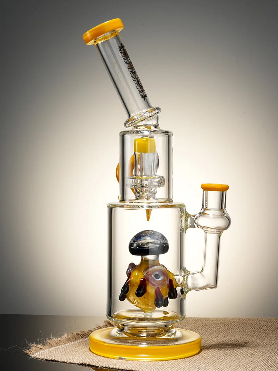 Lookah Bong Dual Chamber Evil Eye Water Pipe2