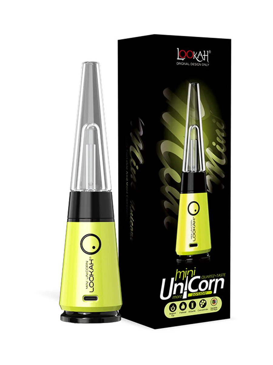 LOOKAH Unicorn Mini Electric Dab Rigs Neon Green LOOKAH Unicorn Mini Electric Dab Rigs Neon Green