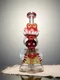 10" Monster Head Perc Beaker Glass Bong, Color: Red
