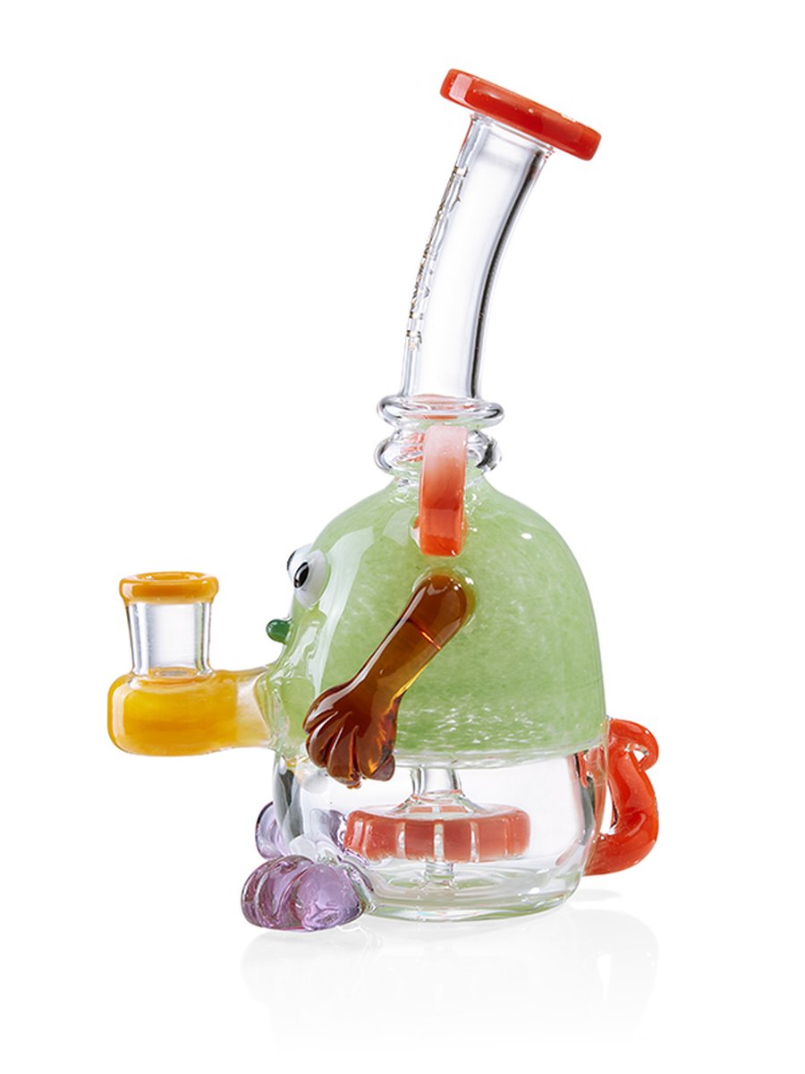 8" Apple Mickey Bong, Colors: Yellow, 2 image 8" Apple Mickey Bong, Colors: Yellow, 2 image