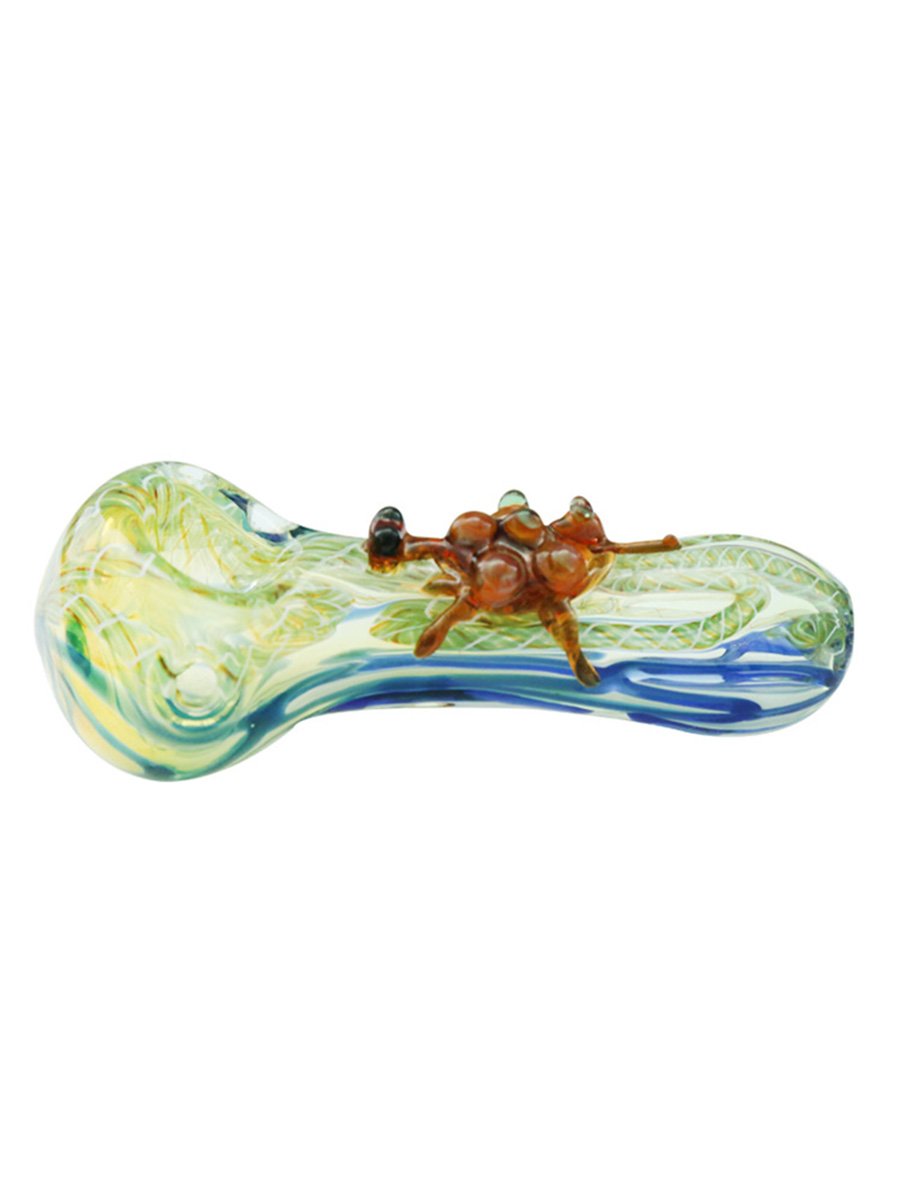 Swirled Fumed Spider Glass Pipe
3 Swirled Fumed Spider Glass Pipe
3
