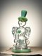 Lookah Rig 8.7" Recycler Gentleman Robot Dab Rig, Colors: Green