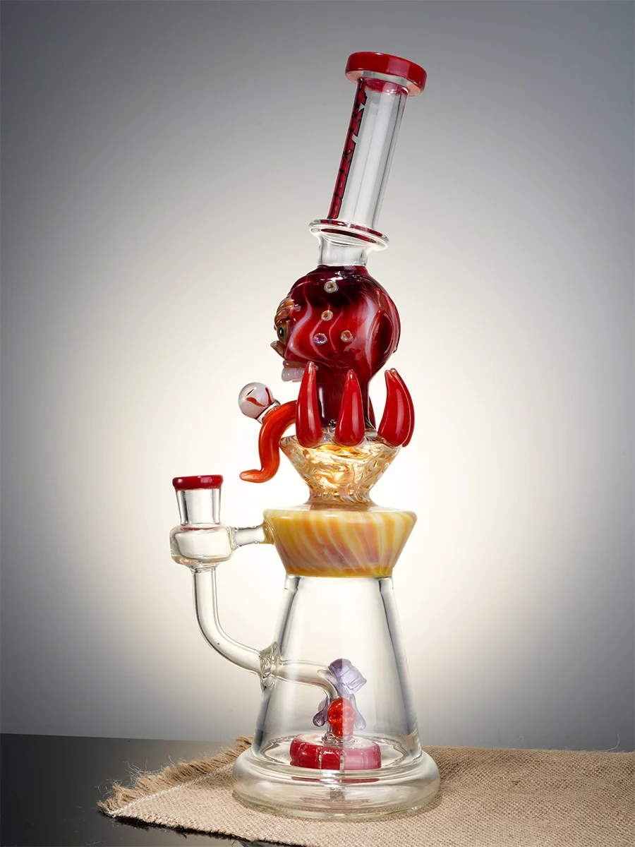 Lookah Bong 14" Phantom Skull Bent Neck Water Pipe5 Lookah Bong 14" Phantom Skull Bent Neck Water Pipe5