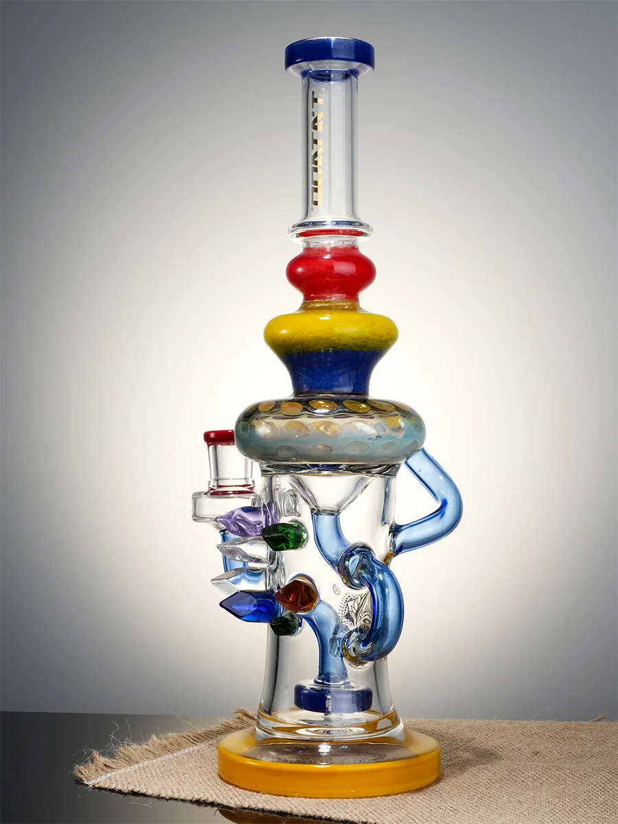 12" Cool Crystal Geode Water Pipe8 12" Cool Crystal Geode Water Pipe8