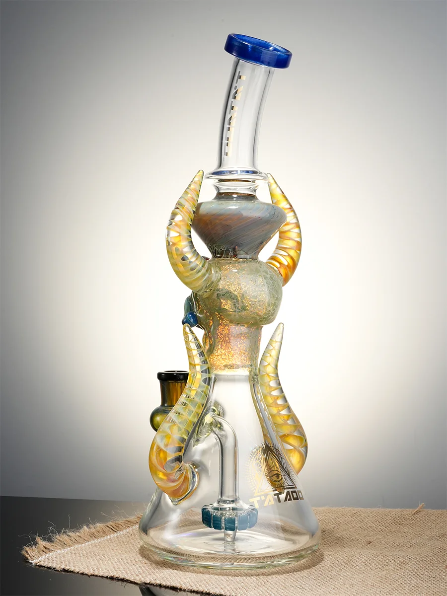 11.5" Cool Ornate Satanic Dab Rig10 11.5" Cool Ornate Satanic Dab Rig10