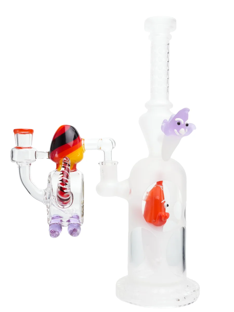 14mm Male 90° Cute Squid Glass Ash Catcher for Bong, Colors: Red, 10 image 14mm Male 90° Cute Squid Glass Ash Catcher for Bong, Colors: Red, 10 image