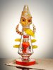 Lookah Bong 10.5 " Cool Skull Bone Glass Bong - Orange, Colors: Orange