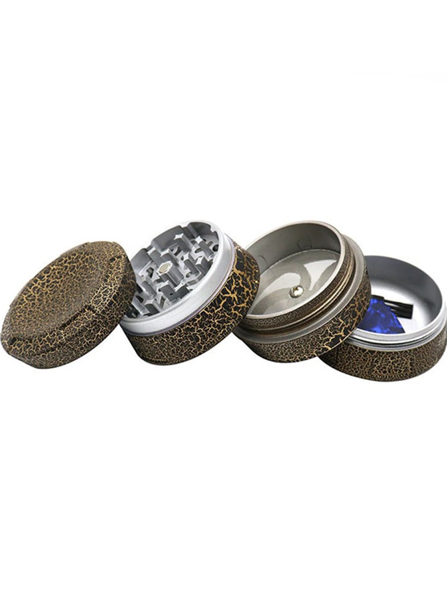 Waist Drum Crackle Pattern Herb Grinder Waist Drum Crackle Pattern Herb Grinder