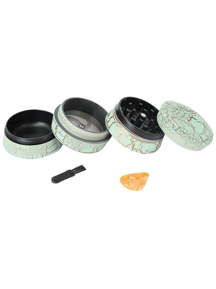 Waist Drum Crackle Pattern Herb Grinder Waist Drum Crackle Pattern Herb Grinder