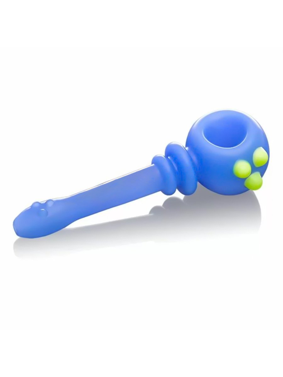 Triple Slime Dotted Glass Pipe Triple Slime Dotted Glass Pipe