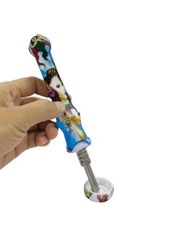 14mm Mini Anime Girl Silicone Nectar Collector 14mm Mini Anime Girl Silicone Nectar Collector
