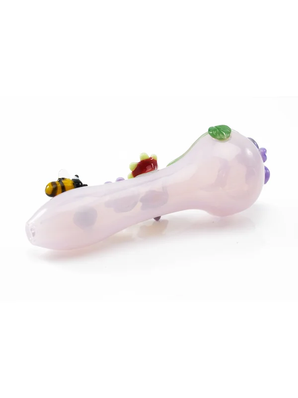 Bees & Flowers Inspired Hand Glass Pipe Bees & Flowers Inspired Hand Glass Pipe