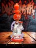 9.5” Cute Garden Snowman Dab Rig, Colors: Orange 9.5” Cute Garden Snowman Dab Rig, Colors: Orange