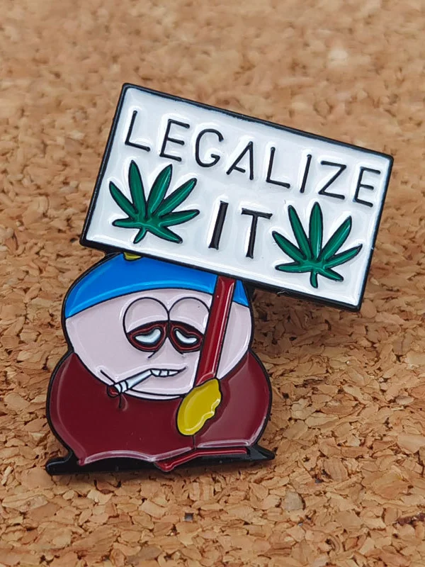 2pcs Legalize IT Pin Brooches, 2 image 2pcs Legalize IT Pin Brooches, 2 image