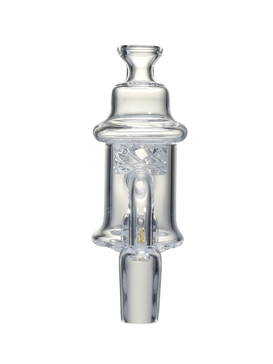 Thermochromic 14MM Quartz Banger with Carb Cap & 2 Terp Pearls, 4 image