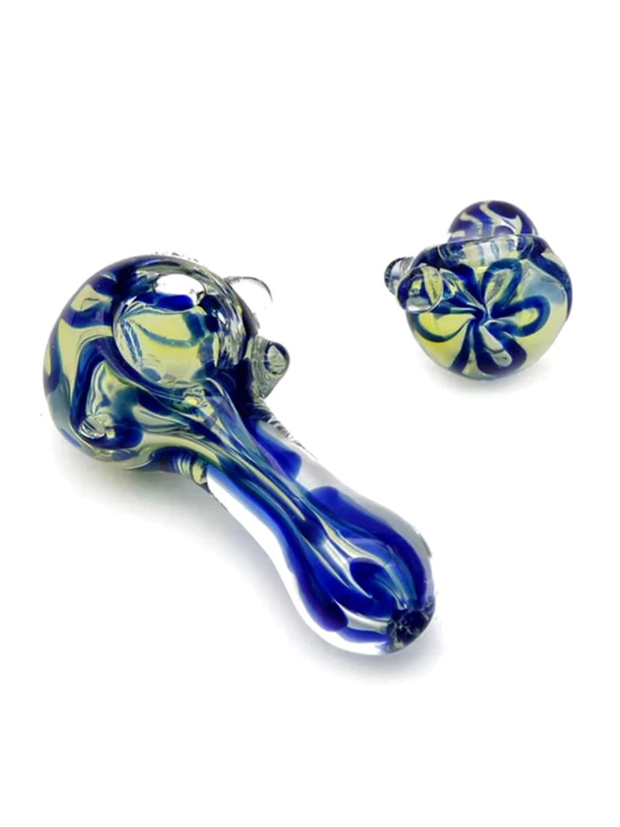 Colorful Bright Striped Glass Pipe, 11 image Colorful Bright Striped Glass Pipe, 11 image