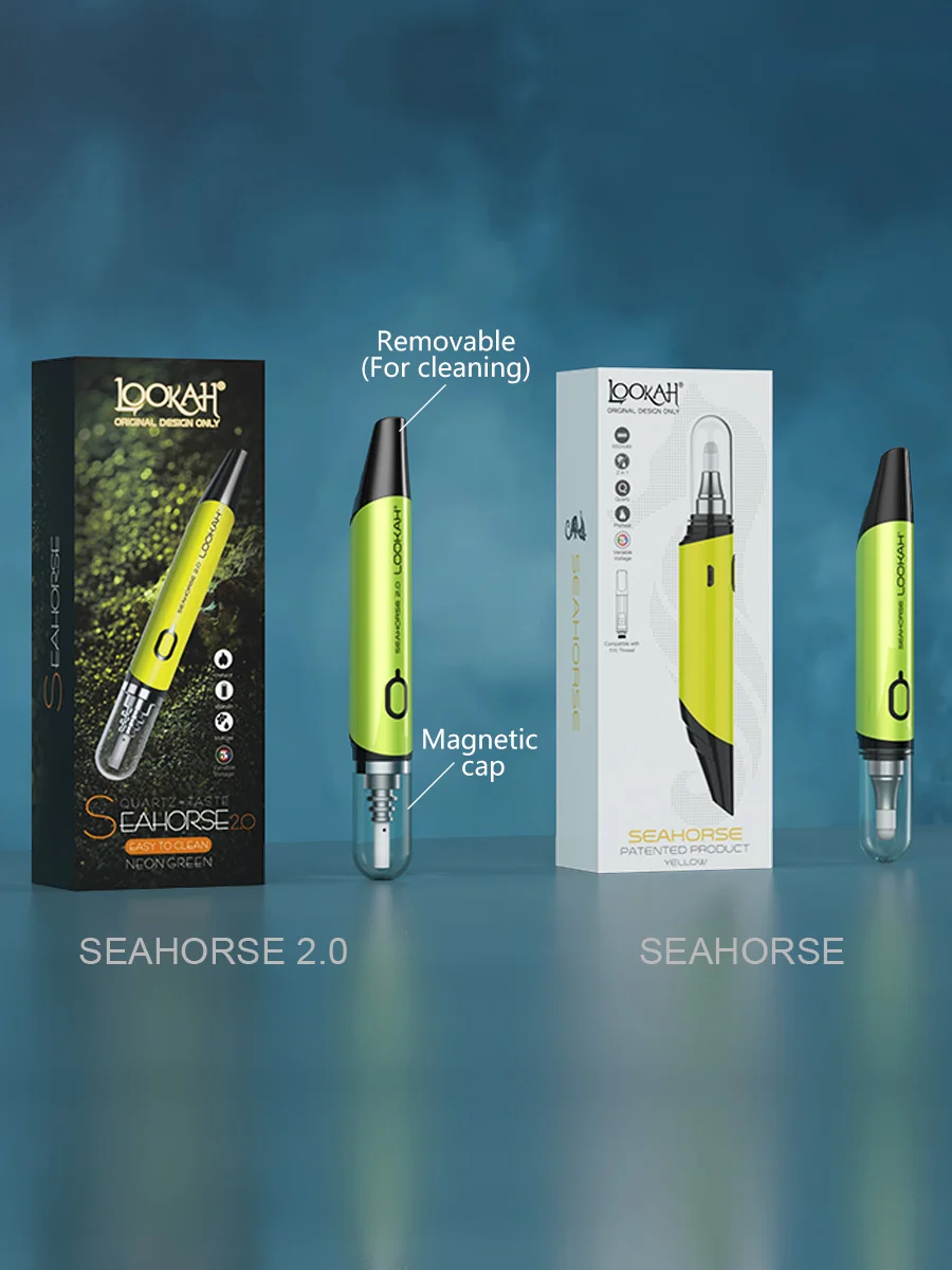 LOOKAH Seahorse 2.0 Wax Dab Pen | Electric Nectar Collector, Color: Orange, 6 image LOOKAH Seahorse 2.0 Wax Dab Pen | Electric Nectar Collector, Color: Orange, 6 image