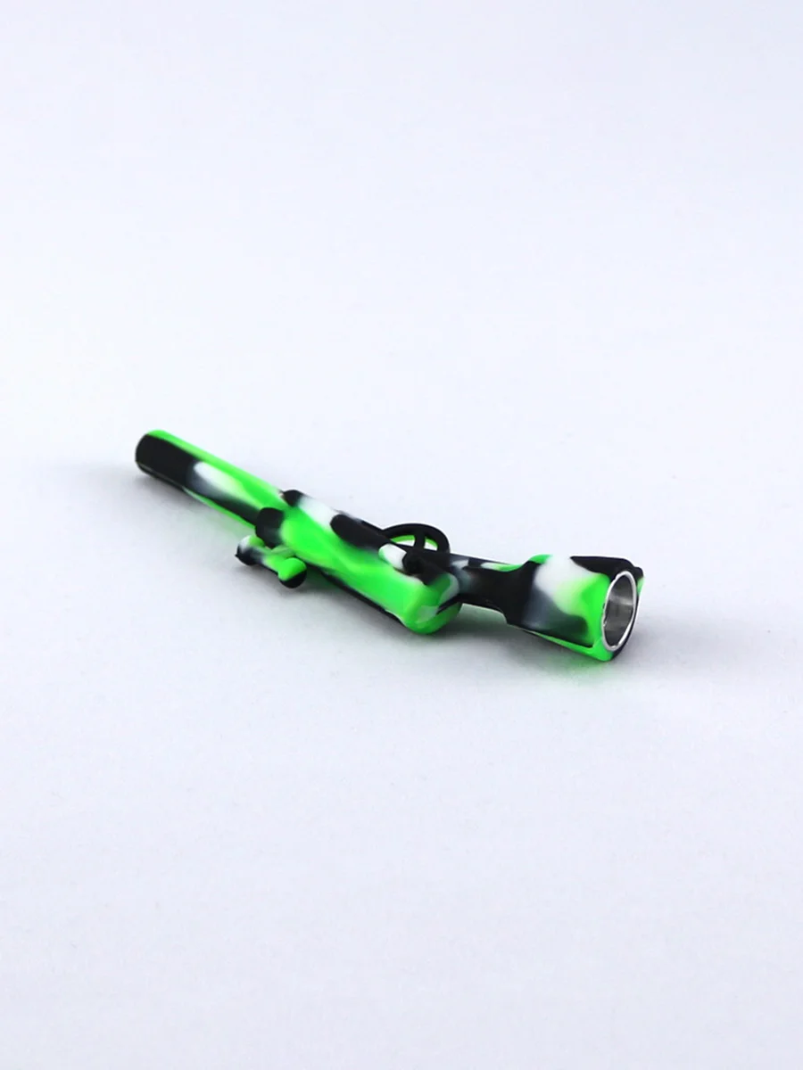 Rifle Silicone One Hitter Metal Bowl 2 Rifle Silicone One Hitter Metal Bowl 2