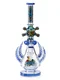 Lookah Bong 14" Cool Witchy Skull Glass Water Pipe, Colors: Blue