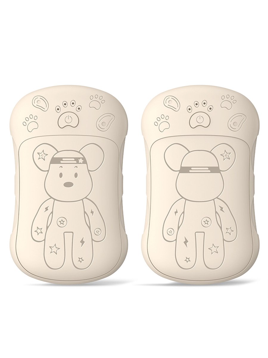 Fortune Bear Magnetic 2-in-1 Dual-Sided Rechargeable Hand Warmers, Color: Pink, 2 image Fortune Bear Magnetic 2-in-1 Dual-Sided Rechargeable Hand Warmers, Color: Pink, 2 image