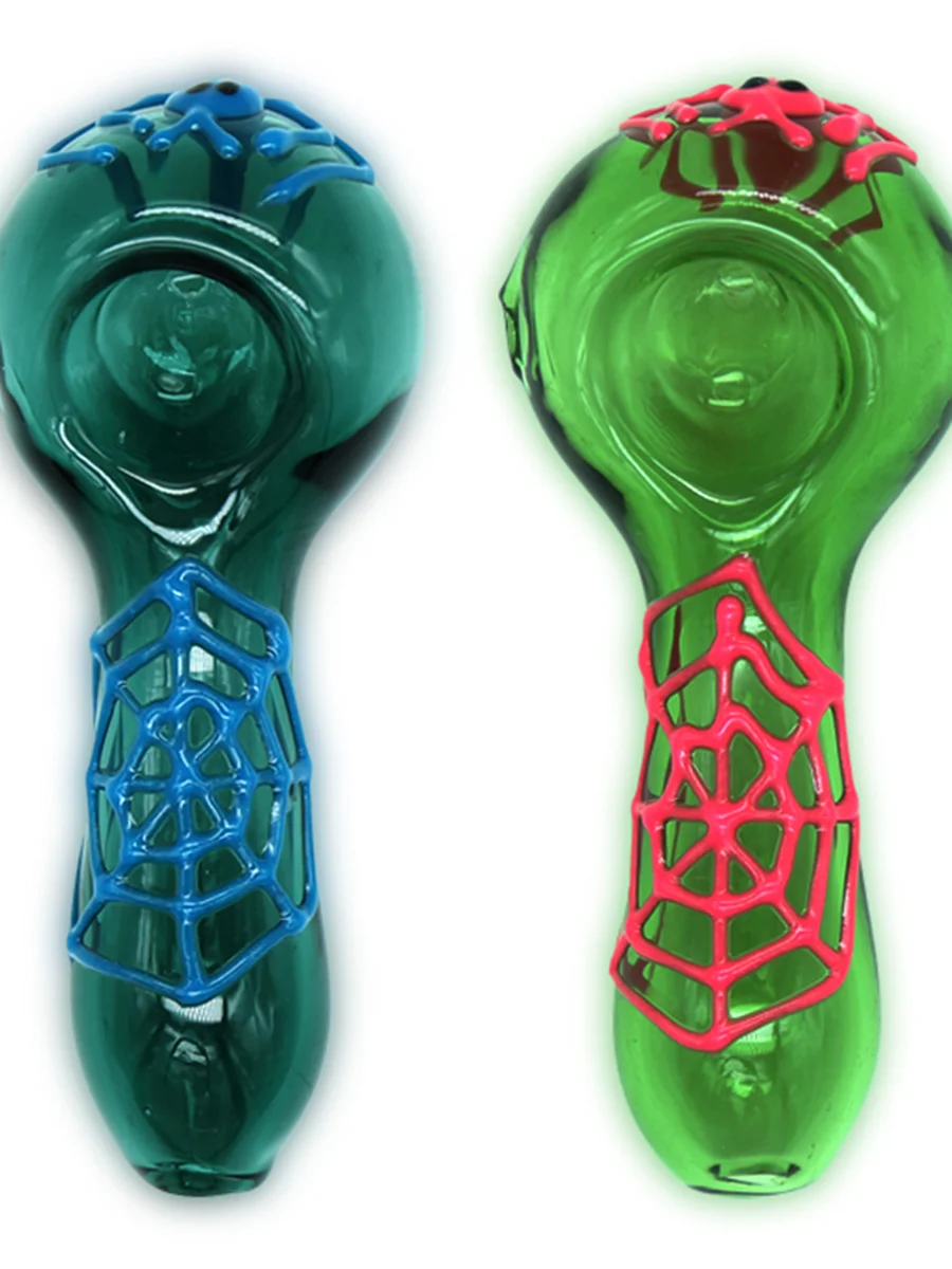 4" Green Spider Web Pipe 4" Green Spider Web Pipe
