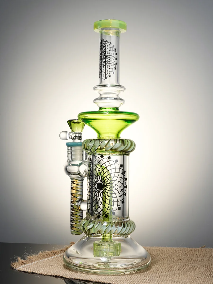 Lookah Bong 11.5" Steampunk Tattoo Hourglass Water Pipe6 Lookah Bong 11.5" Steampunk Tattoo Hourglass Water Pipe6