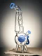 Blue Cool Recycler Giraffe Water Pipe