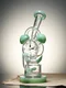 LOOKAH Rig 9.7" Recycler Timeless Clock Dab Rig, Color: Green