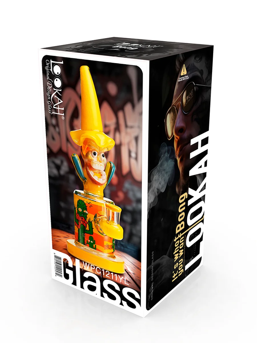 cool vivid hooded cactus bong yellow package cool vivid hooded cactus bong yellow package