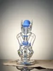 Lookah Rig 8.7" Novelty Rare Hourglass Spine Dab Rig, Colors: Blue, 9 image Lookah Rig 8.7" Novelty Rare Hourglass Spine Dab Rig, Colors: Blue, 9 image