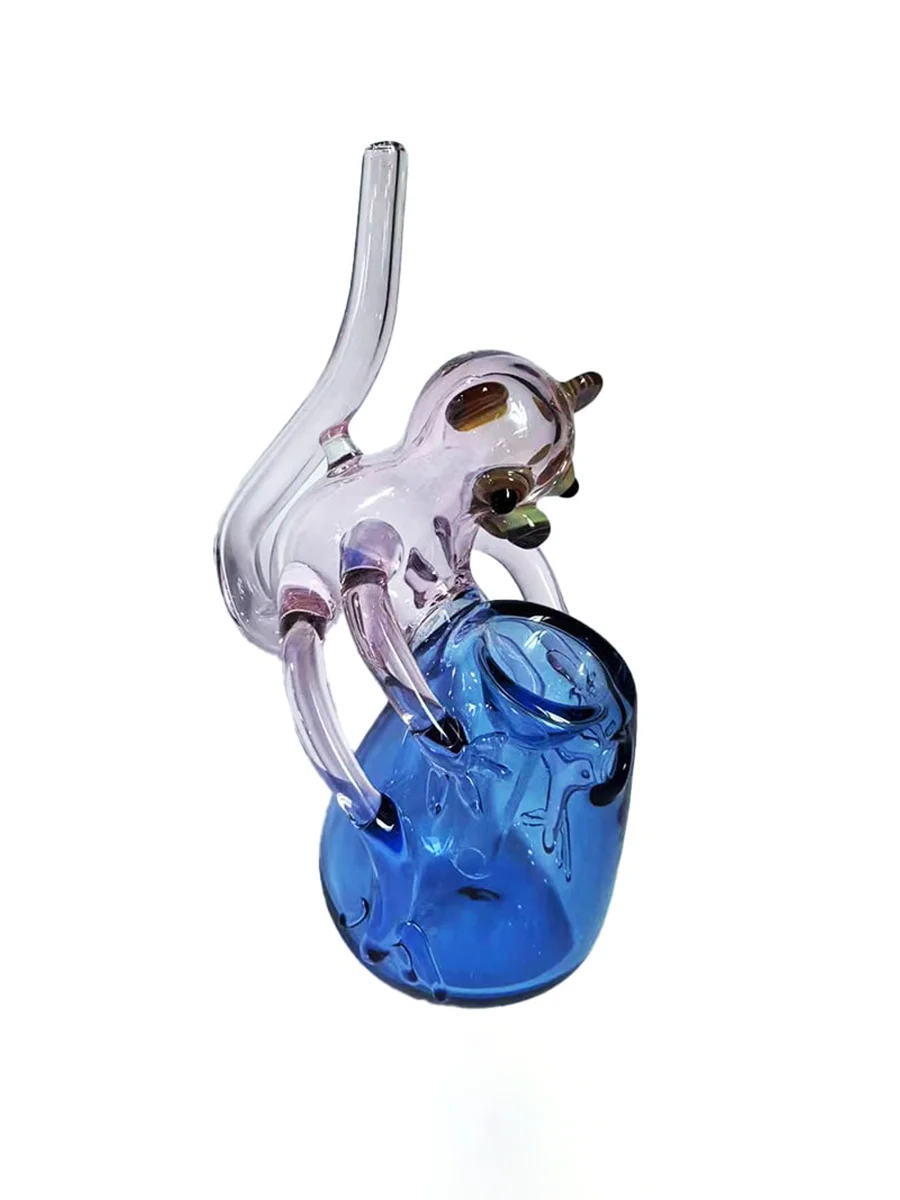Monkey Glass Bubbler Pipe Side Monkey Glass Bubbler Pipe Side