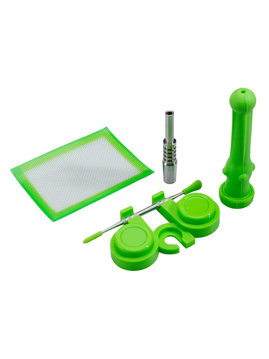 Mini Camouflage Silicone Nectar Collector Kit with Carry Case, Color: Purple, 5 image Mini Camouflage Silicone Nectar Collector Kit with Carry Case, Color: Purple, 5 image