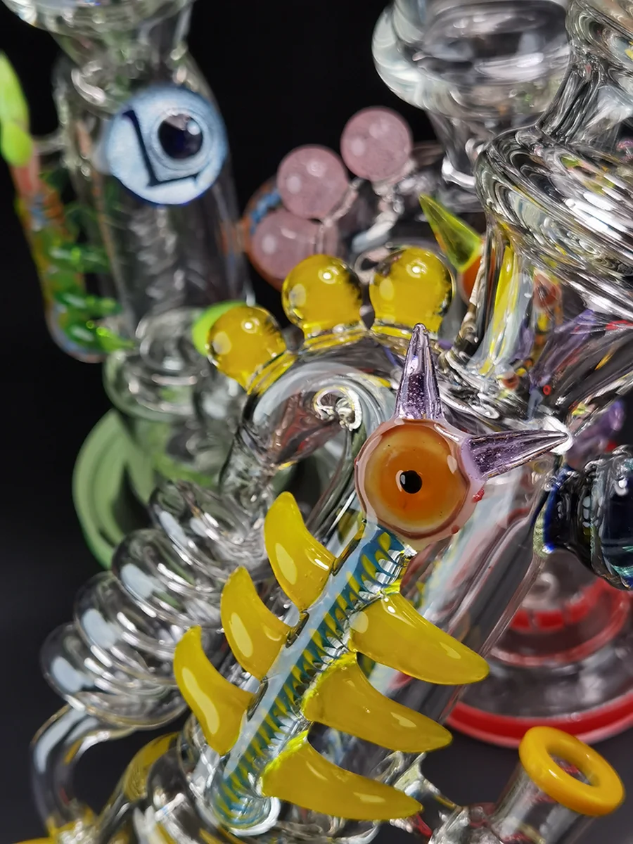 Lookah  Bong 17" Skeleton Recycler Glass Water Pipe7 Lookah  Bong 17" Skeleton Recycler Glass Water Pipe7