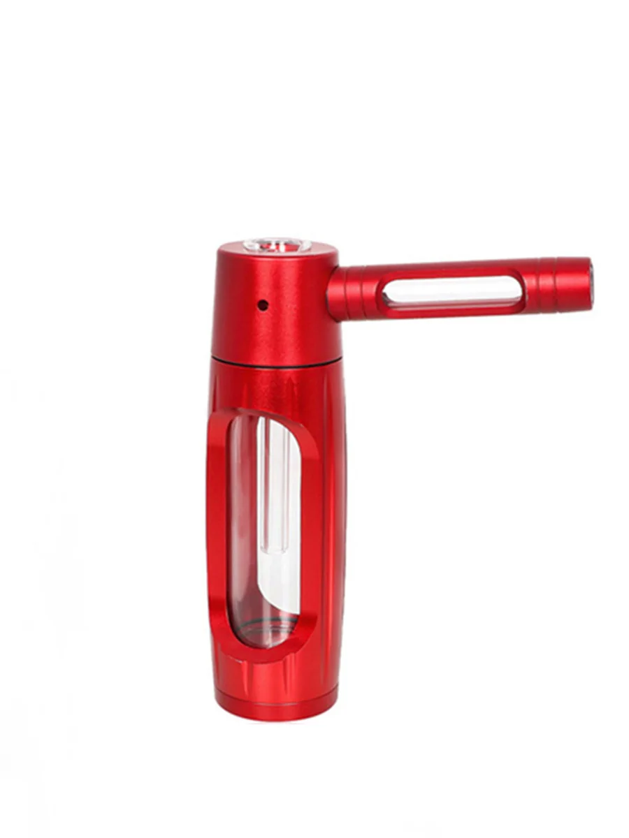 Metal And Glass Bubbler Pipe, Color: Black, 5 image Metal And Glass Bubbler Pipe, Color: Black, 5 image