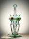 Lookah Bong 9.84" Cool Perc Alien Eyestalk Water Pipe, Colors: Green