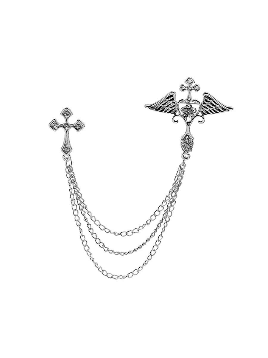2PCS Angel Wings & Cross Pin Brooches 3 2PCS Angel Wings & Cross Pin Brooches 3