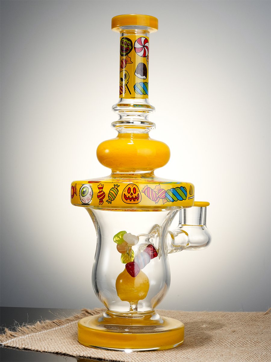Lookah Bong 11" Cute Candy Stick Glass Water Pipe - Yellow, Colors: Yellow, 15 image Lookah Bong 11" Cute Candy Stick Glass Water Pipe - Yellow, Colors: Yellow, 15 image