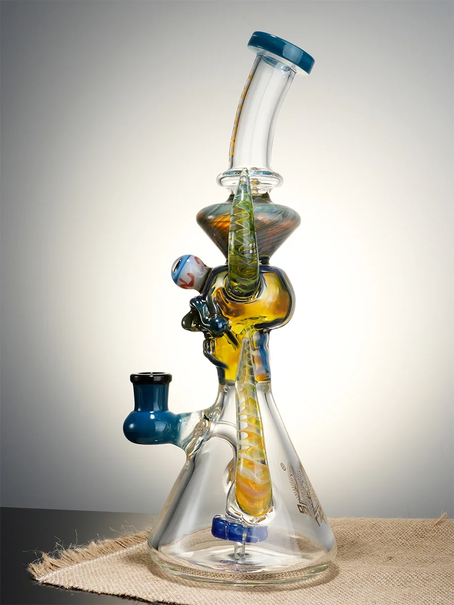 11.5" Cool Ornate Satanic Dab Rig7 11.5" Cool Ornate Satanic Dab Rig7
