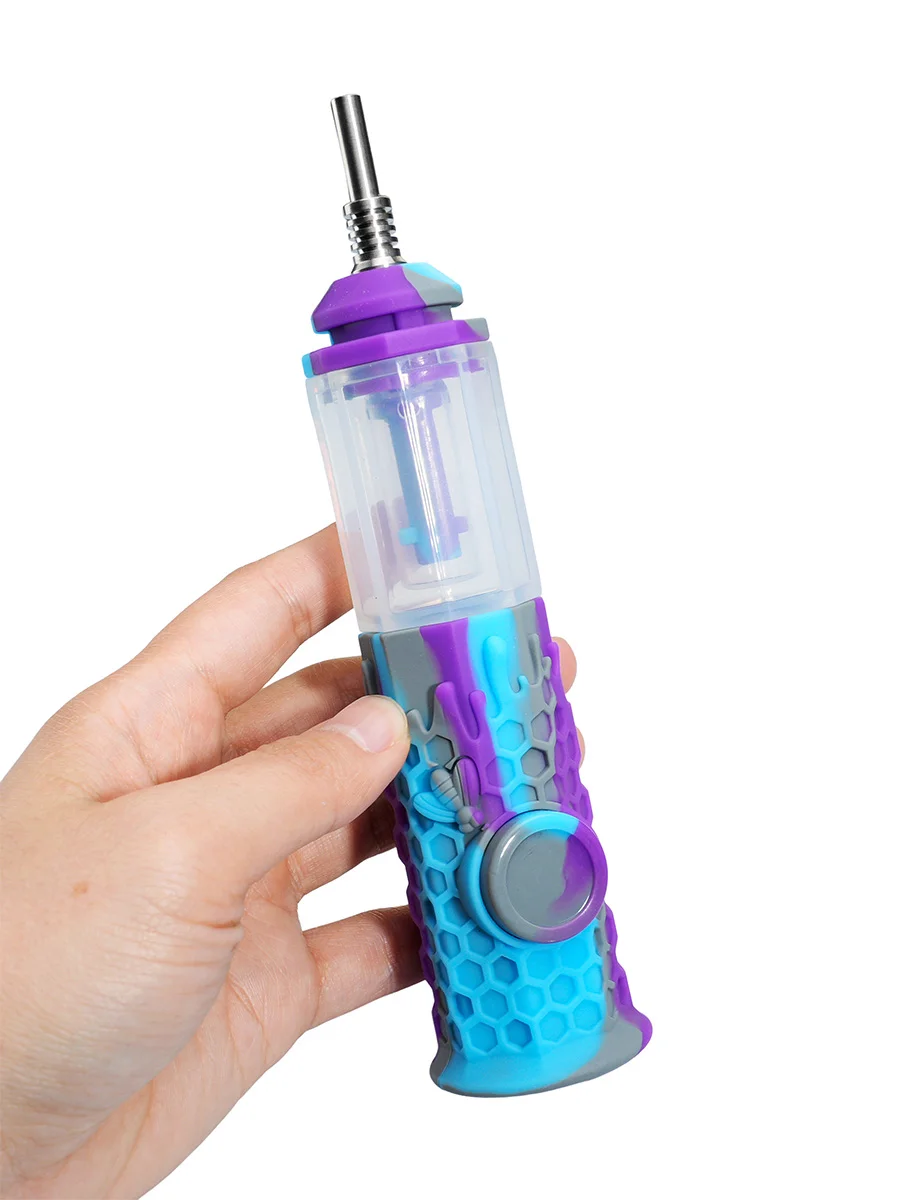Silicone Honeycomb Nectar Collector with Water Filter, 3 image