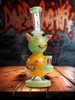 Lookah Rig 9.5&quot; Cute Double Piggy Dab Rig green