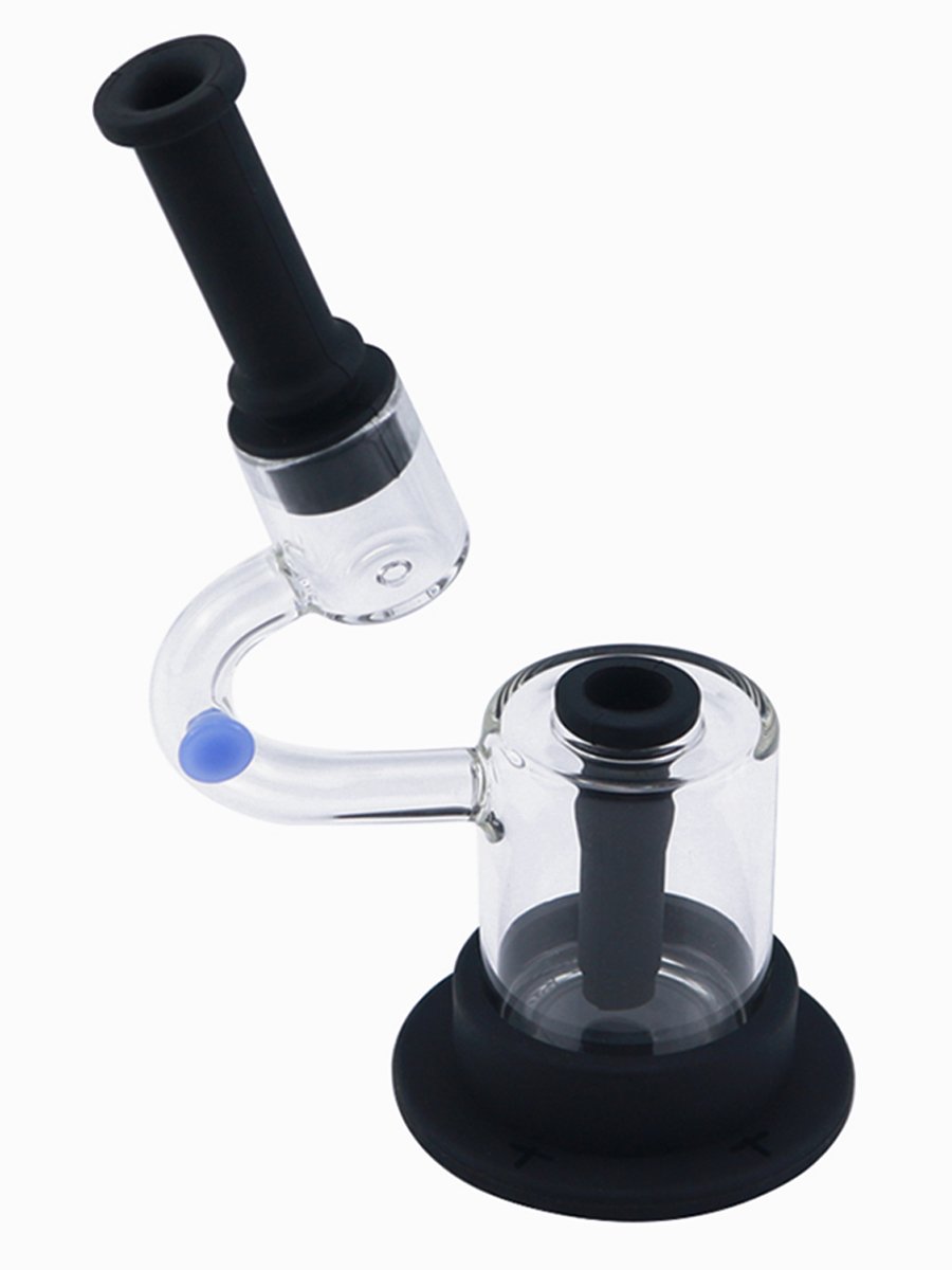 Black LED Light Silicone Glass Bong