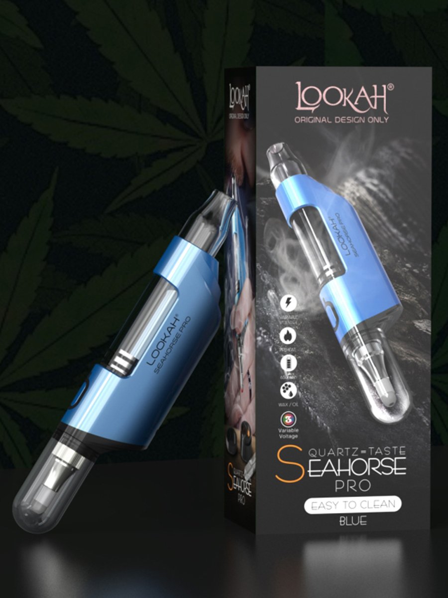 Lookah Seahorse PRO Electric Nectar Collector & Dab Pen Blue Lookah Seahorse PRO Electric Nectar Collector & Dab Pen Blue