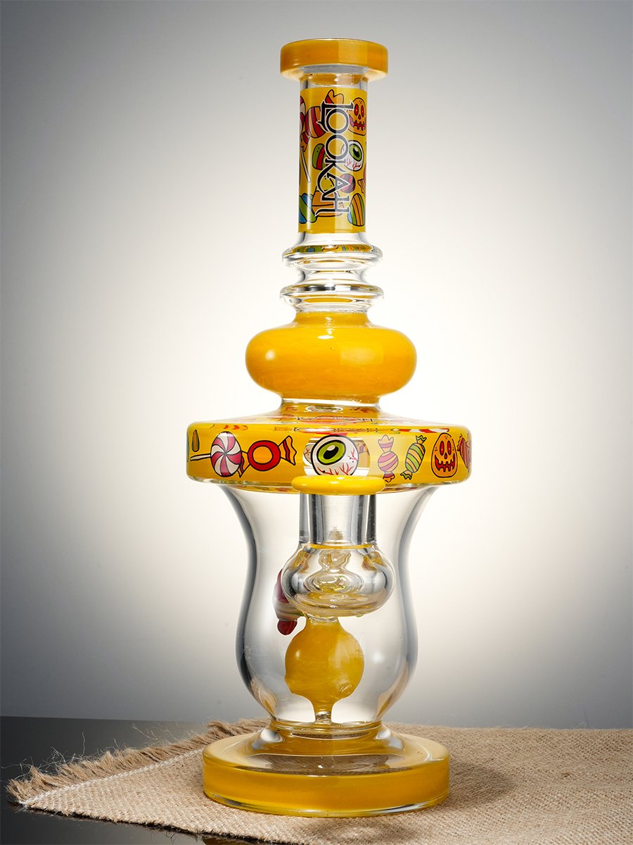 Lookah Bong 11" Cute Candy Stick Glass Water Pipe - Yellow, Colors: Yellow, 7 image Lookah Bong 11" Cute Candy Stick Glass Water Pipe - Yellow, Colors: Yellow, 7 image
