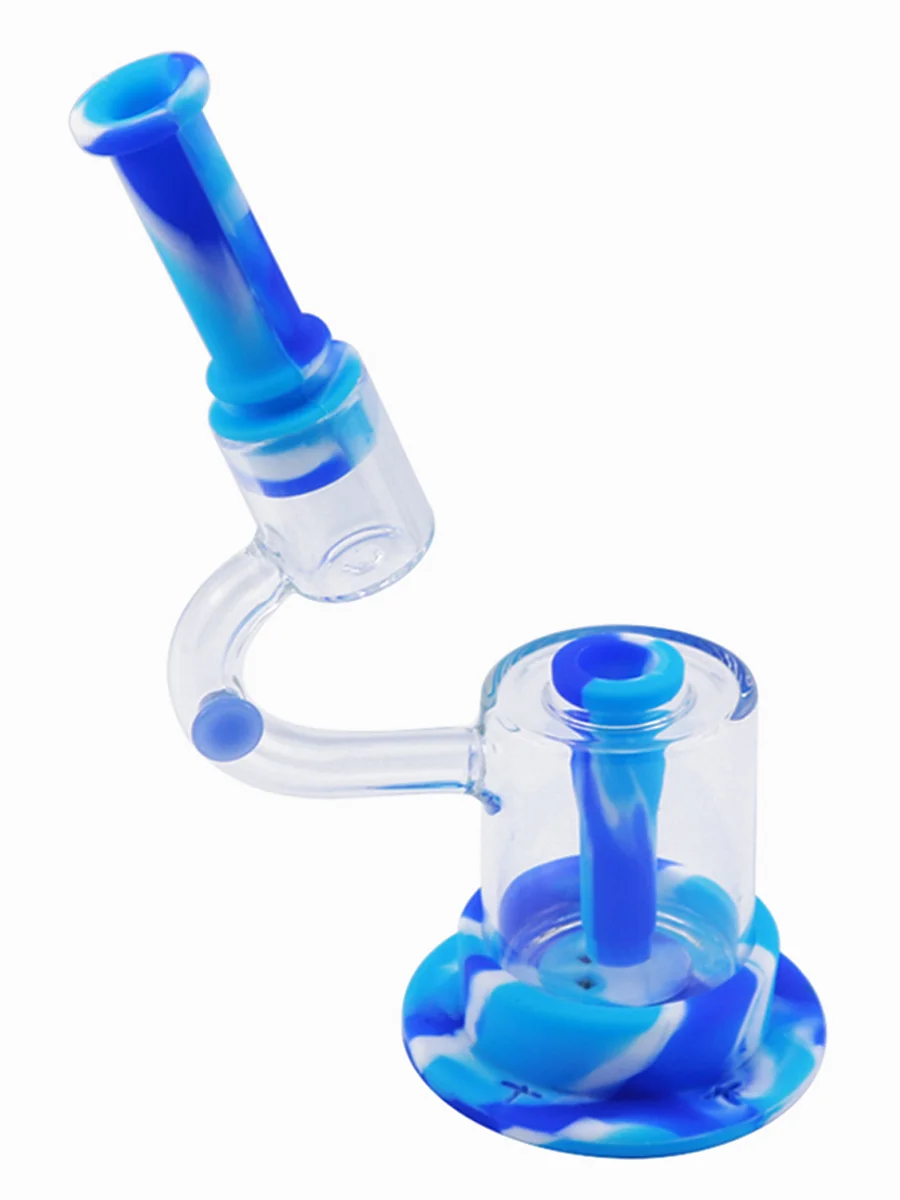 LED Light Silicone Glass Bong3