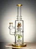 Lookah Bong 13" Double-Layer Showerhead Perc Funny Juice  Water Pipe, Colors: Yellow Lookah Bong 13" Double-Layer Showerhead Perc Funny Juice  Water Pipe, Colors: Yellow