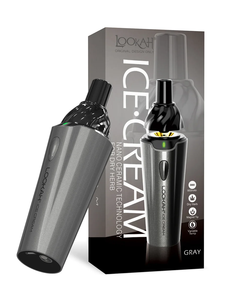 LOOKAH ICE CREAM DRY HERB VAPORIZER - GRAY