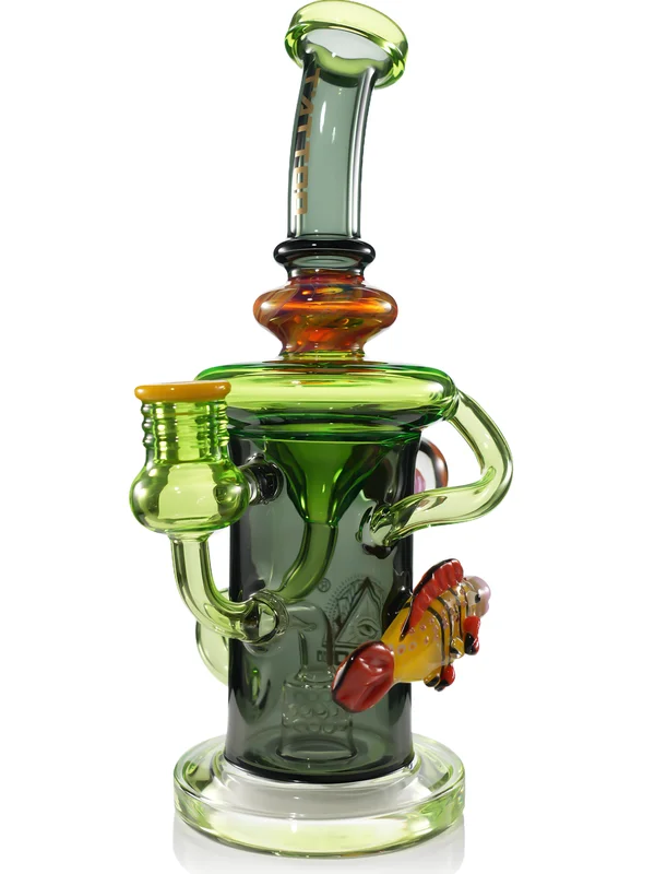 Funky Fish Recycler Dab Rig green Funky Fish Recycler Dab Rig green