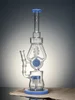 Lookah Bong 16.3 " Heavy-Duty Recycler Water Pipe -Blue Jade, Colors: Blue Jade 